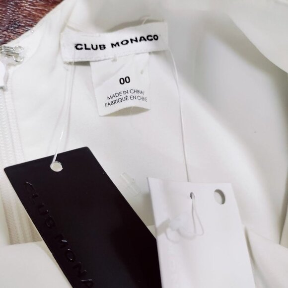 Club Monaco Boho Whimsy Artsey Twee Hankerchief Y2K Dropwaist Dress Size 00 NWT - Picture 11 of 11